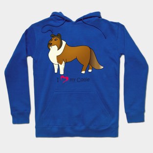 I *heart* my collie Hoodie